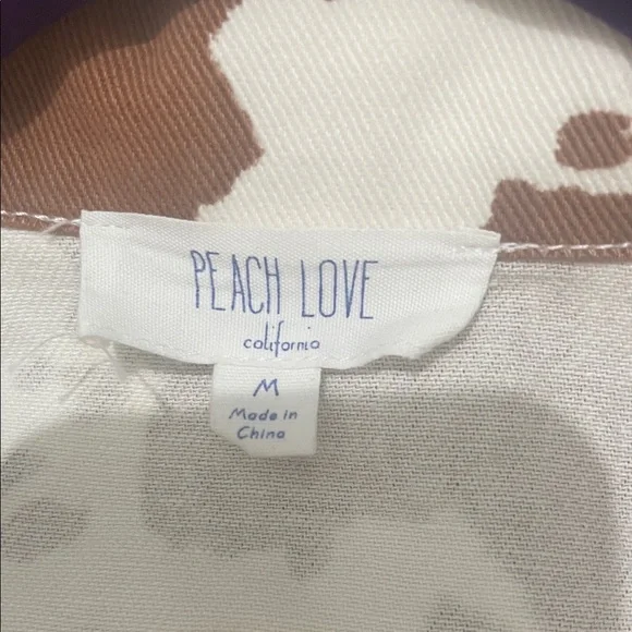 Peach Love California Brown and Cream Fringe Jacket - Picture 5 of 6